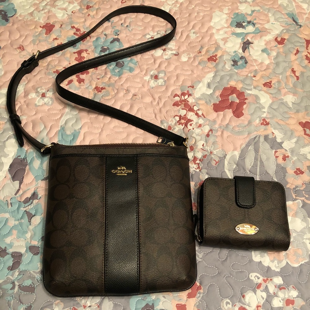 Coach Crossbody Purse with matching wallet
